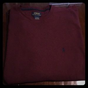 Cute burgundy long sleeve Polo